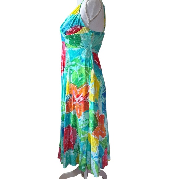 Jams world women’s summer dress Size Medium Mystic Bloom Floral Midi Floral Vaca - Picture 14 of 16